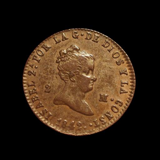 2 MARAVEDIS 1842 - ISABEL II - SEGOVIA [2]