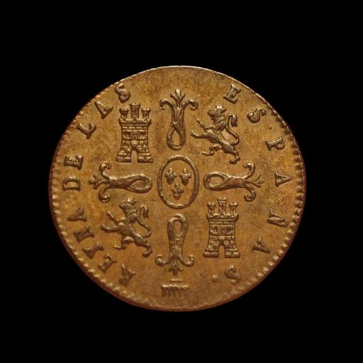 2 MARAVEDIS 1842 - ISABEL II - SEGOVIA [3]