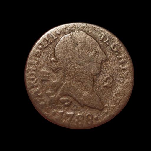 2 MARAVEDIS 1788 - CARLOS III - SEGOVIA [1]