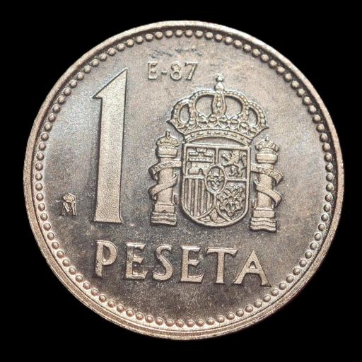1 PESETA 1987 E-87 - JUAN CARLOS I 