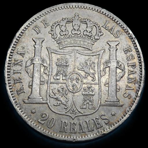 20 REALES 1854 - ISABEL II - MADRID  [1]