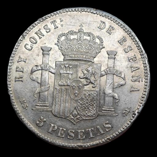 5 PESETAS 1885 - ALFONSO XII - MADRID [1]
