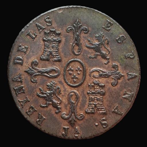 4 MARAVEDÍS 1847 - ISABEL II - JUBIA [3]