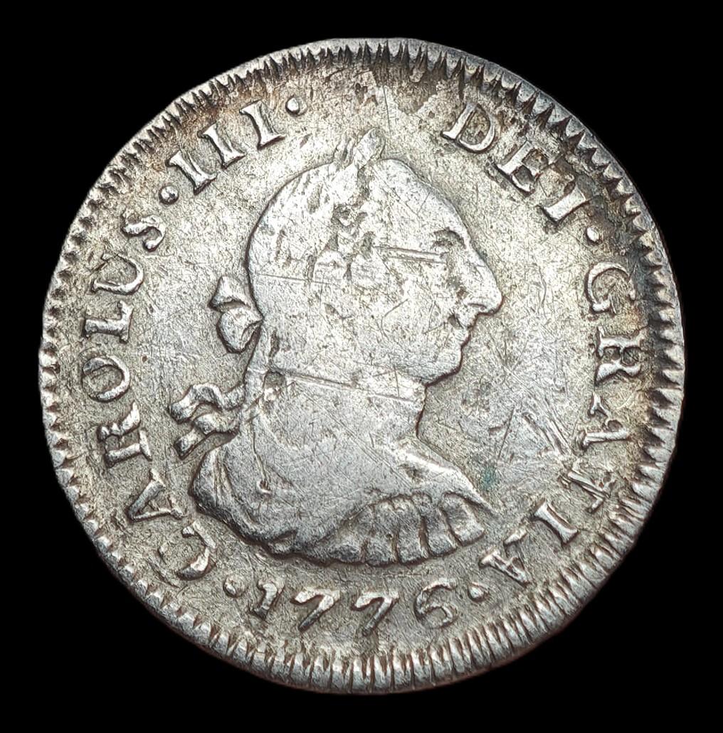 1/2 REAL 1776 - CARLOS III - MEXICO