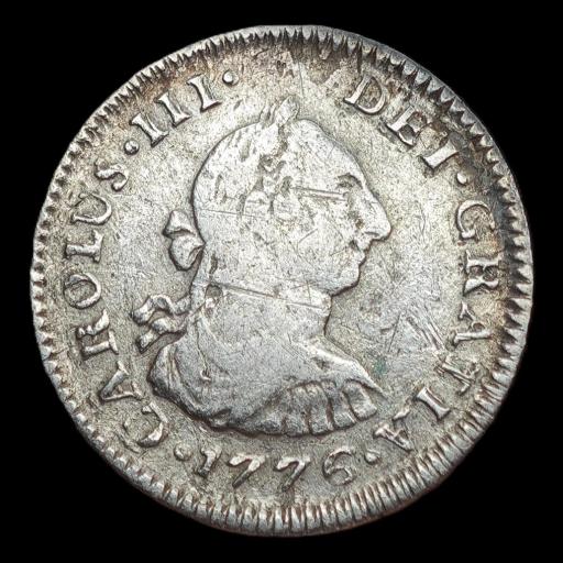 1/2 REAL 1776 - CARLOS III - MEXICO 