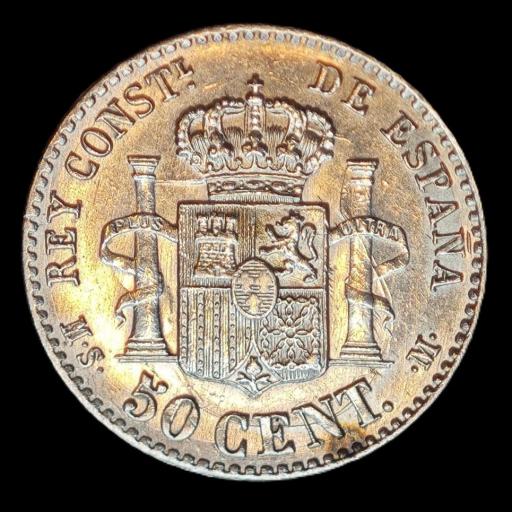 50 CÉNTIMOS 1880 - ALFONSO XIII - MADRID  [1]