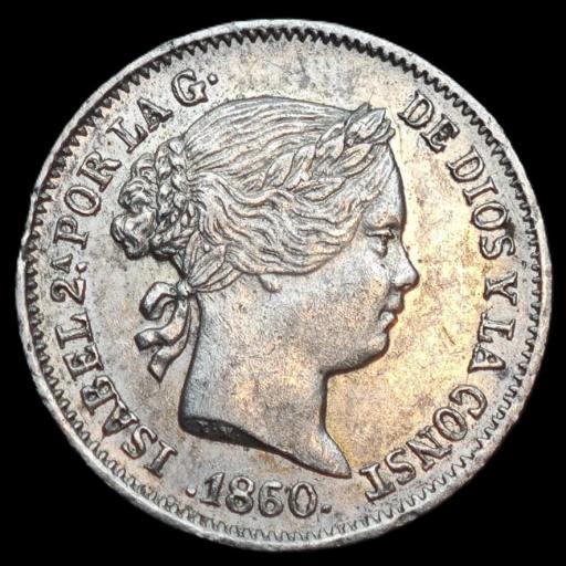 1 REAL 1860 - ISABEL II - BARCELONA  [0]