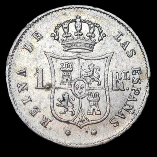 1 REAL 1860 - ISABEL II - BARCELONA  [1]