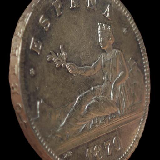 5 PESETAS 1870 - GOBIERNO PROVISIONAL - MADRID [2]