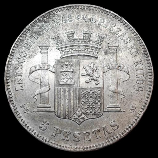 5 PESETAS 1870 - GOBIERNO PROVISIONAL - MADRID [1]