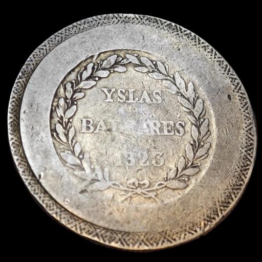 5 PESETAS 1823 - FERNANDO VII - BALEARES [1]