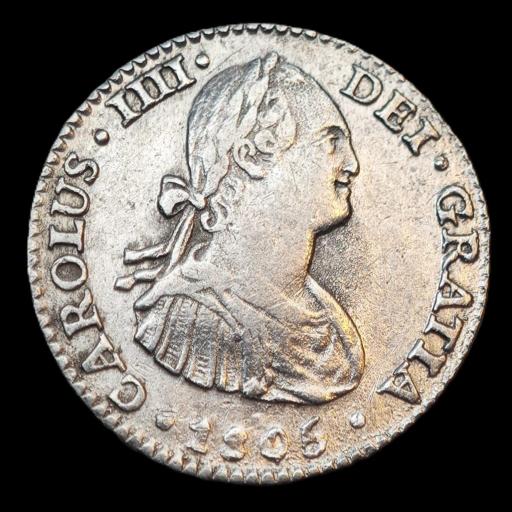 1 REAL 1805 - CARLOS IV - MEXICO [0]