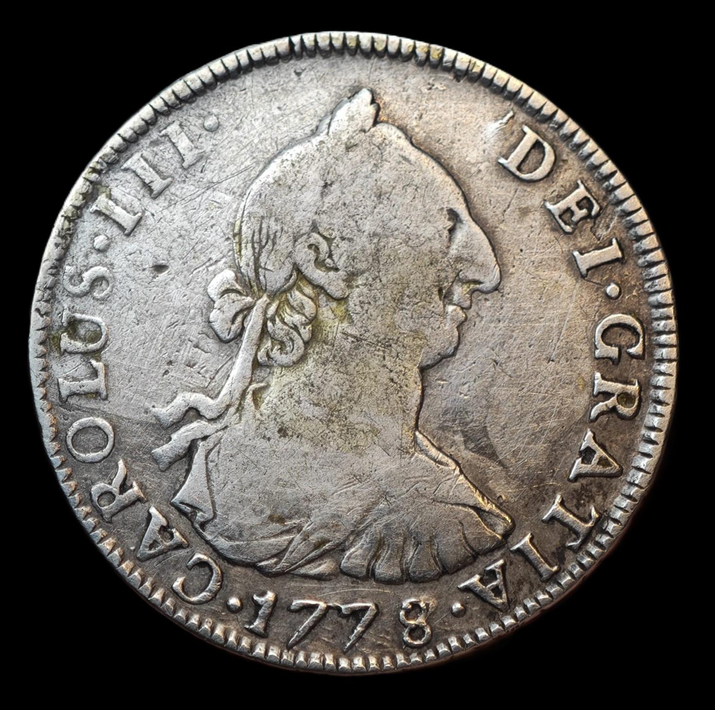 4 REALES 1778 / 7 - CARLOS III - POTOSÍ
