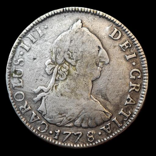 4 REALES 1778 / 7 - CARLOS III - POTOSÍ 