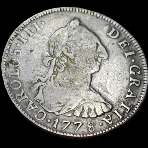 4 REALES 1778 / 7 - CARLOS III - POTOSÍ  [2]