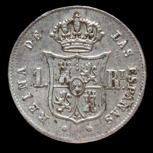 1 REAL 1853 - ISABEL II - BARCELONA  [1]
