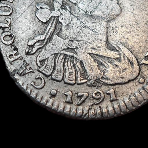 1 REAL 1791 - CARLOS IV - POTOSÍ  [2]