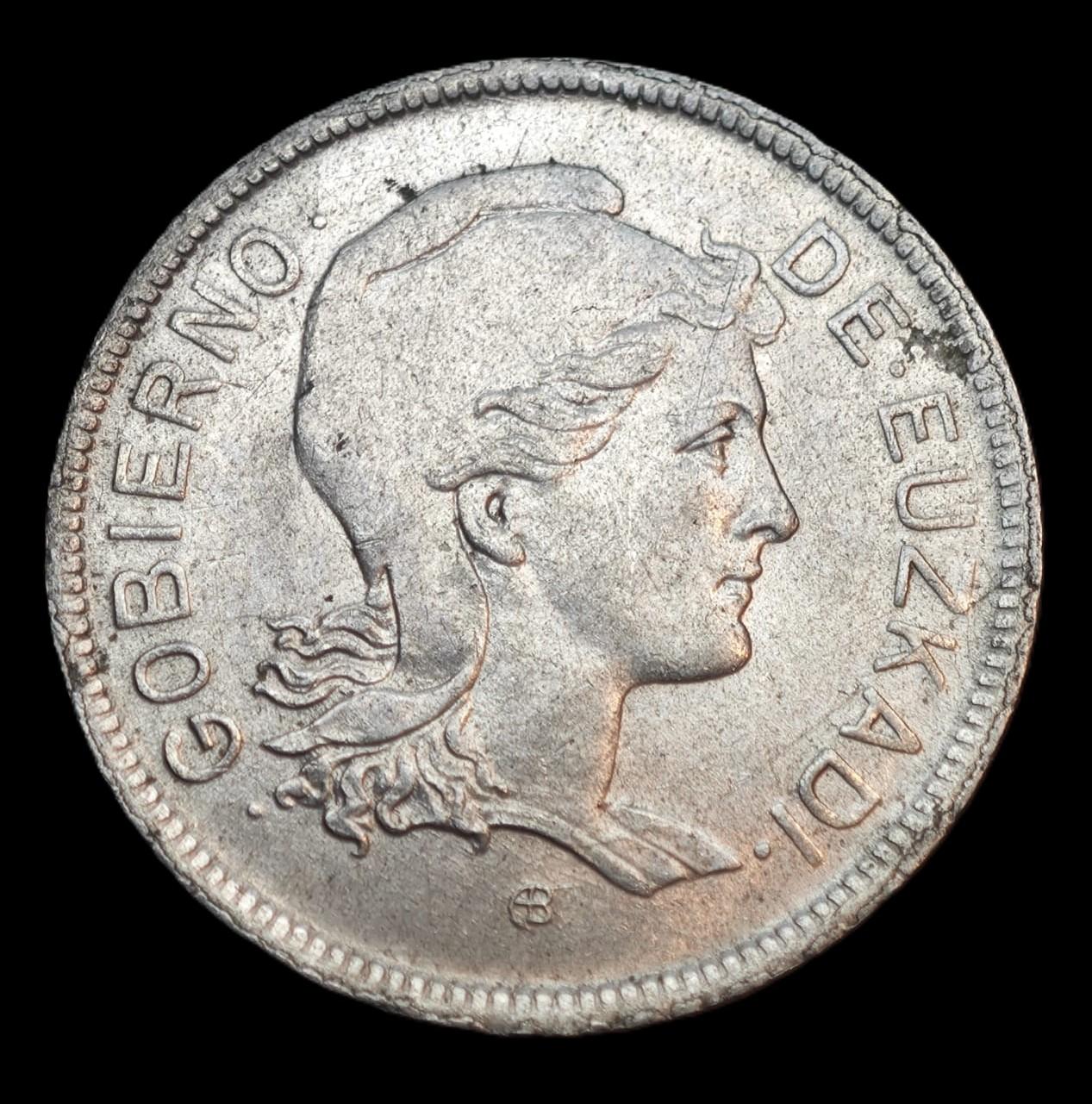 2 PESETAS 1937 - GOB. EUZKADI - PAÍS VASCO