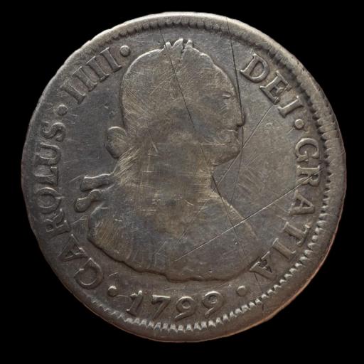 2 REALES 1799 - CARLOS IV - SANTIAGO  [0]