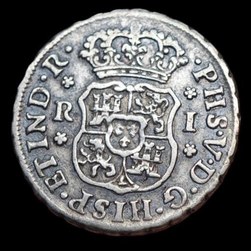 1 REAL 1745 - FELIPE V - MEXICO  [1]