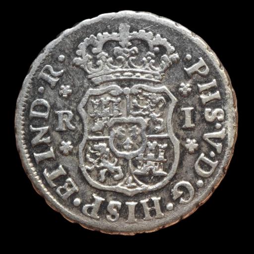 1 REAL 1745 - FELIPE V - MEXICO  [2]