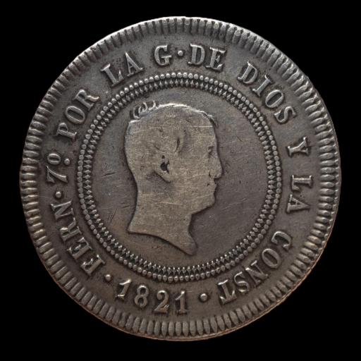 10 REALES 1821 - FERNANDO VII - BILBAO 