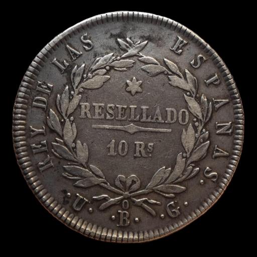 10 REALES 1821 - FERNANDO VII - BILBAO  [1]