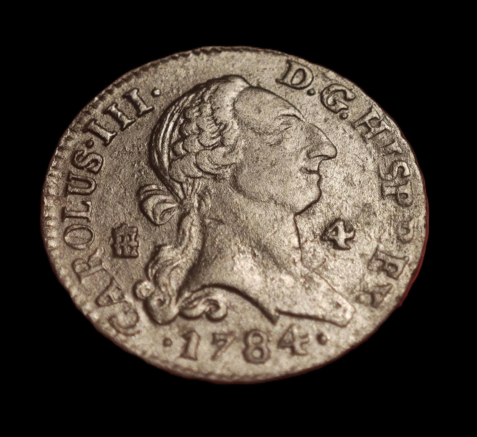 4 MARAVEDÍS 1784 - CARLOS III - SEGOVIA