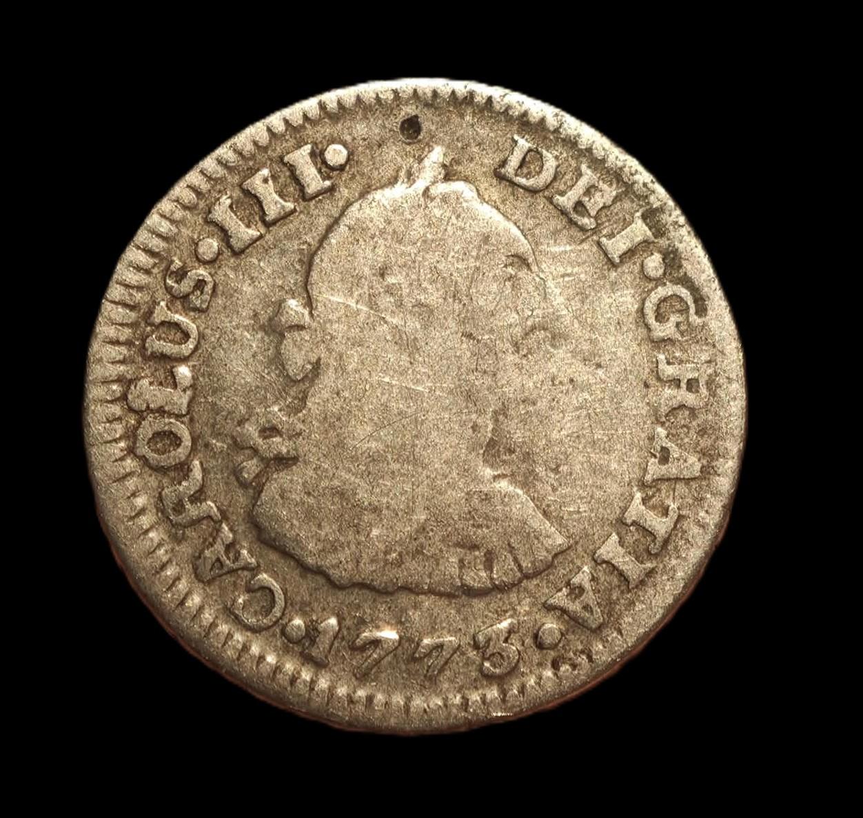 1/2 REAL 1773 - CARLOS III- MEXICO