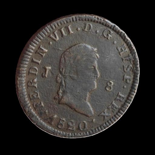 8 MARAVEDÍS 1820 - FERNANDO VII - JUBIA [2]