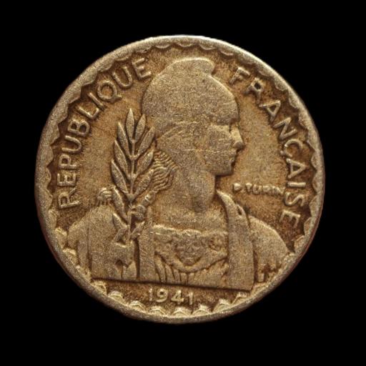 10 CÉNTIMOS 1941 - REPÚBLICA - INDOCHINA FRANCESA [1]