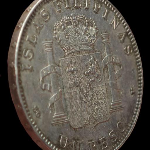 1 PESO 1897 - ALFONSO XIII - FILIPINAS  [2]