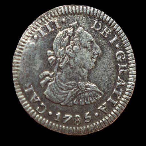 1/2 REAL 1785 - CARLOS III - MEXICO  [0]