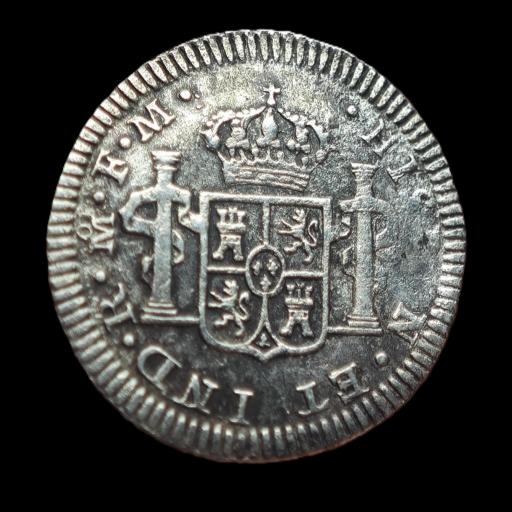 1/2 REAL 1785 - CARLOS III - MEXICO  [1]