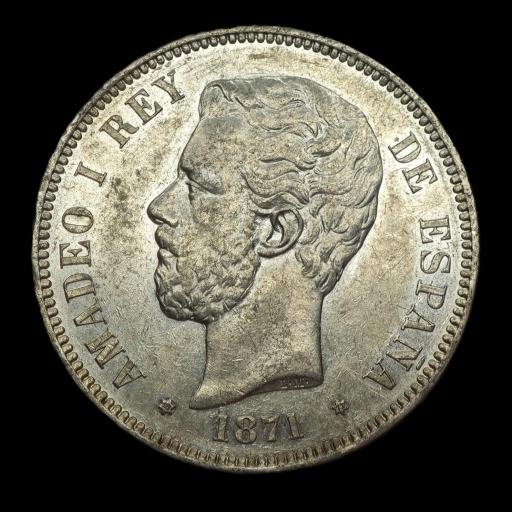 5 PESETAS 1871 - AMADEO I - MADRID [0]