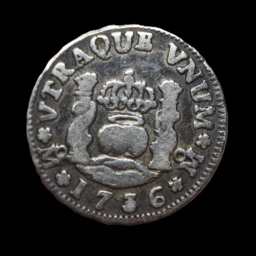 1/2 REAL 1736 - FELIPE V - MEXICO [0]
