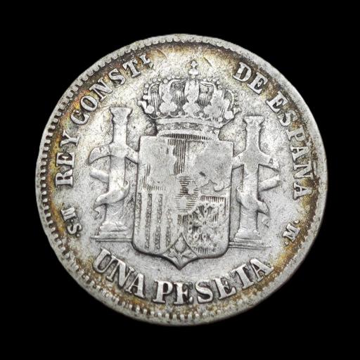 1 PESETA 1884 - ALFONSO XII - MADRID [1]