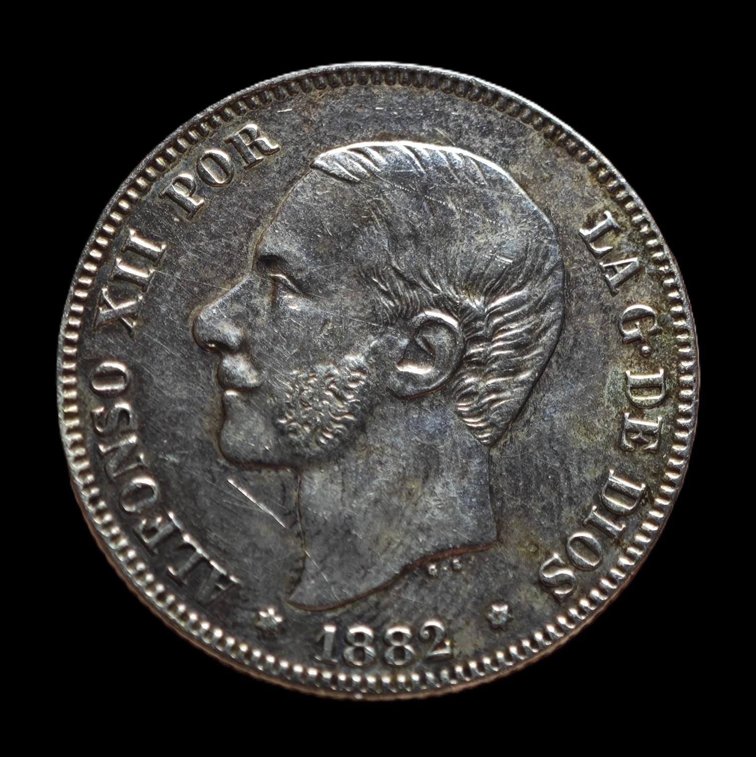 2 PESETAS 1882 - ALFONSO XII - MADRID