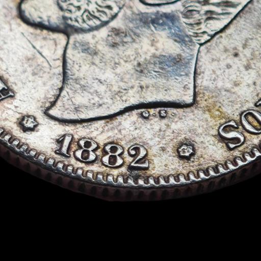 2 PESETAS 1882 - ALFONSO XII - MADRID [2]