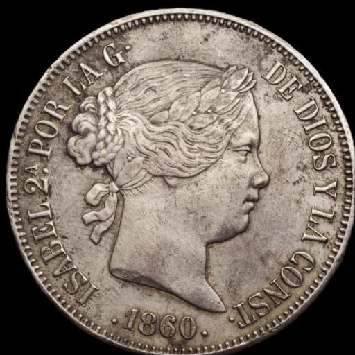 20 REALES 1860 - ISABEL II - MADRID [0]