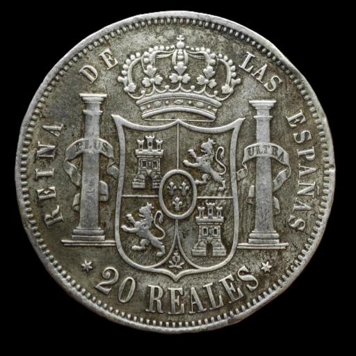 20 REALES 1860 - ISABEL II - MADRID [1]