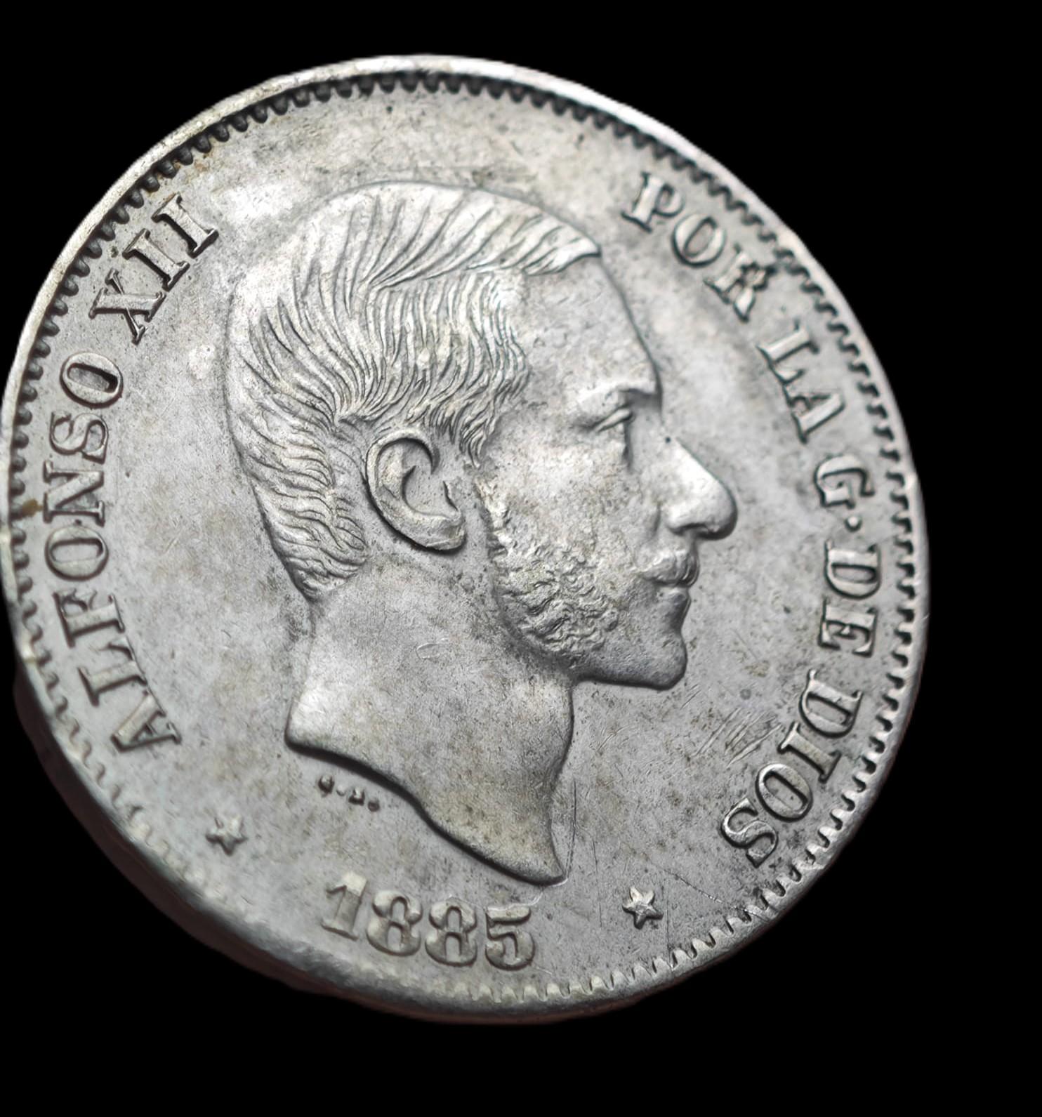 50 CENTAVOS 1885 - ALFONSO XII - MANILA