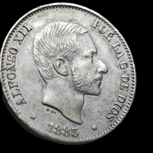 50 CENTAVOS 1885 - ALFONSO XII - MANILA [0]