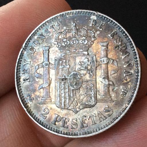 2 PESETAS 1892 PELON  [1]