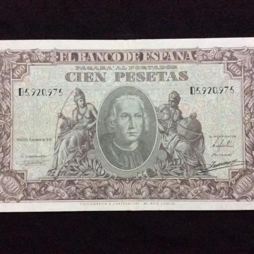 100 PESETAS 1940 - COLÓN 