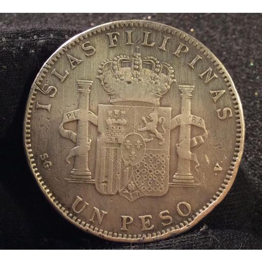 1 PESO DE 1897 - ISLAS FILIPINAS - ALFONSO XIII (COLONIAS)