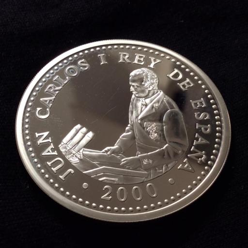 2000 PESETAS PLATA AÑO 2000 - XXV ANIVERSARIO PROCLAMACIÓN  [1]