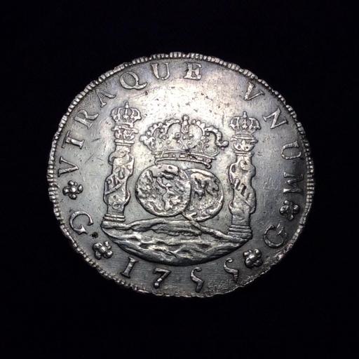 8 REALES 1755 - GUATEMALA - COLUMNARIO  [2]