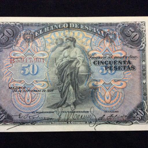 50 PESETAS 1906 - ALEGORÍAS