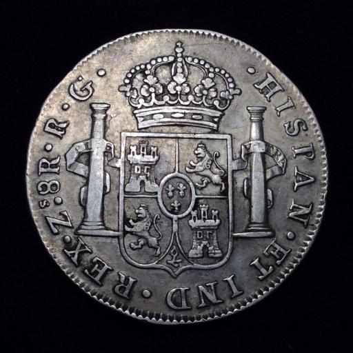 8 REALES 1821 - ZACATECAS - FERNANDO VII  [1]